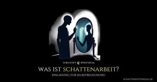 Person begegnet sich selbst im Spiegel – Symbolbild für Schattenarbeit, Selbstreflexion und Integration